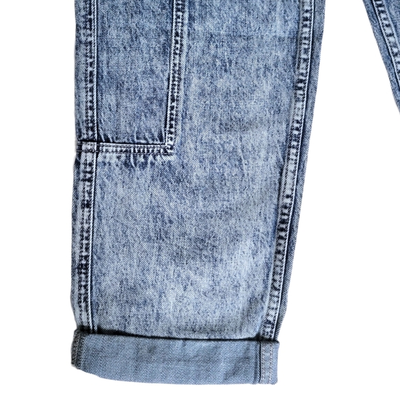 Petra 153 | Acid Wash Cargo Boyfriend Jeans | Size Medium - Picture 13 of 15
